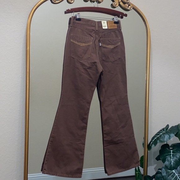 Levi’s 70’s Ultra High-rise Flare Jeans Brown Size 29 - Picture 4 of 9